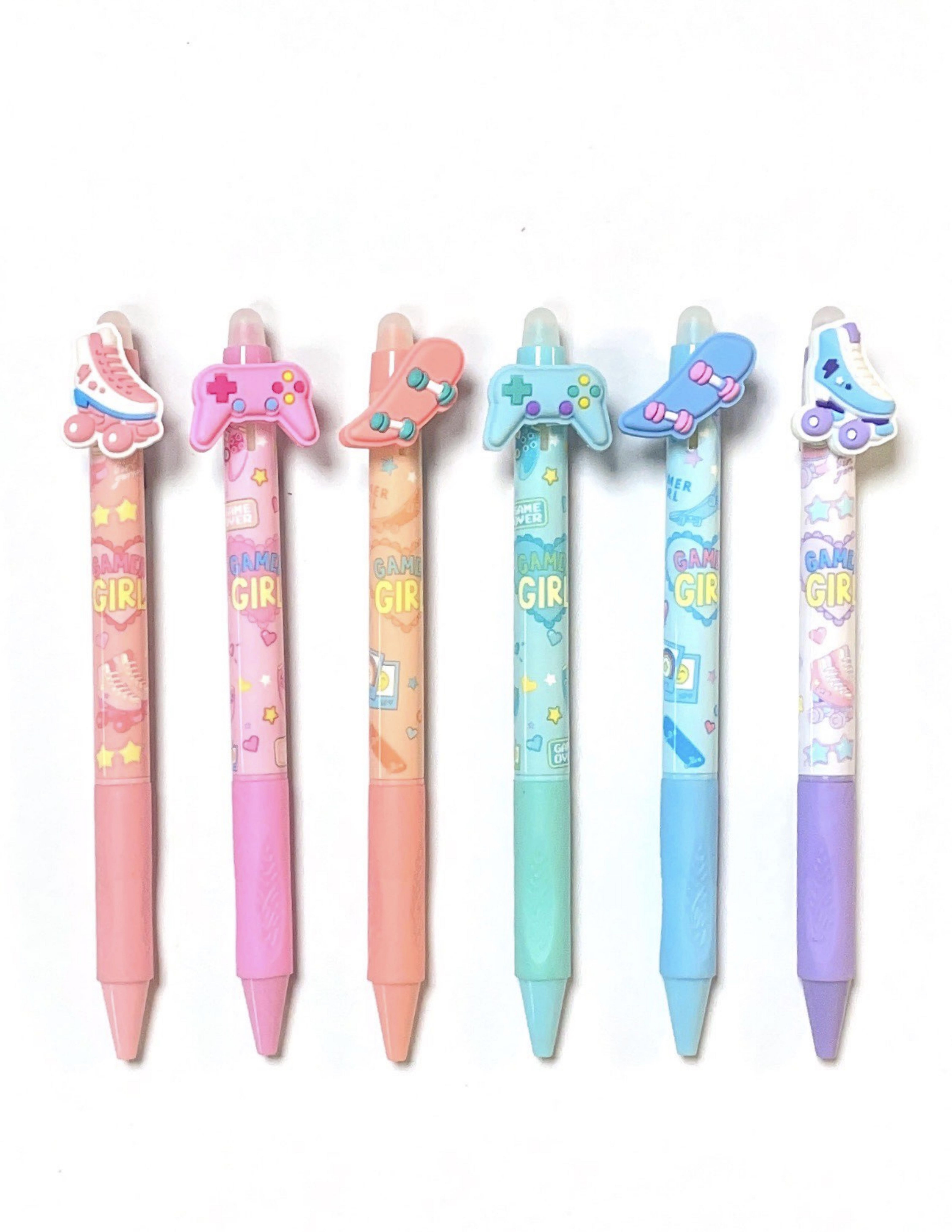 game topper retractable erasable pen